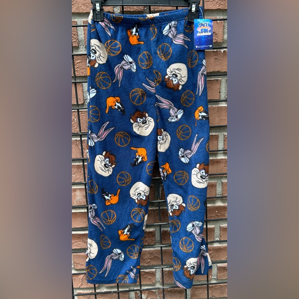 Space Jam Looney Tunes Blue Pajama Pants NWT